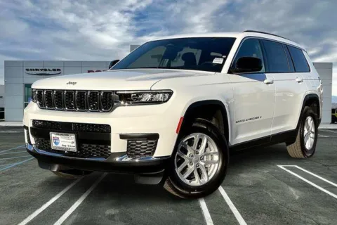 White 2025 Jeep Grand Cherokee L aredo 4x4 for sale in Indio, CA