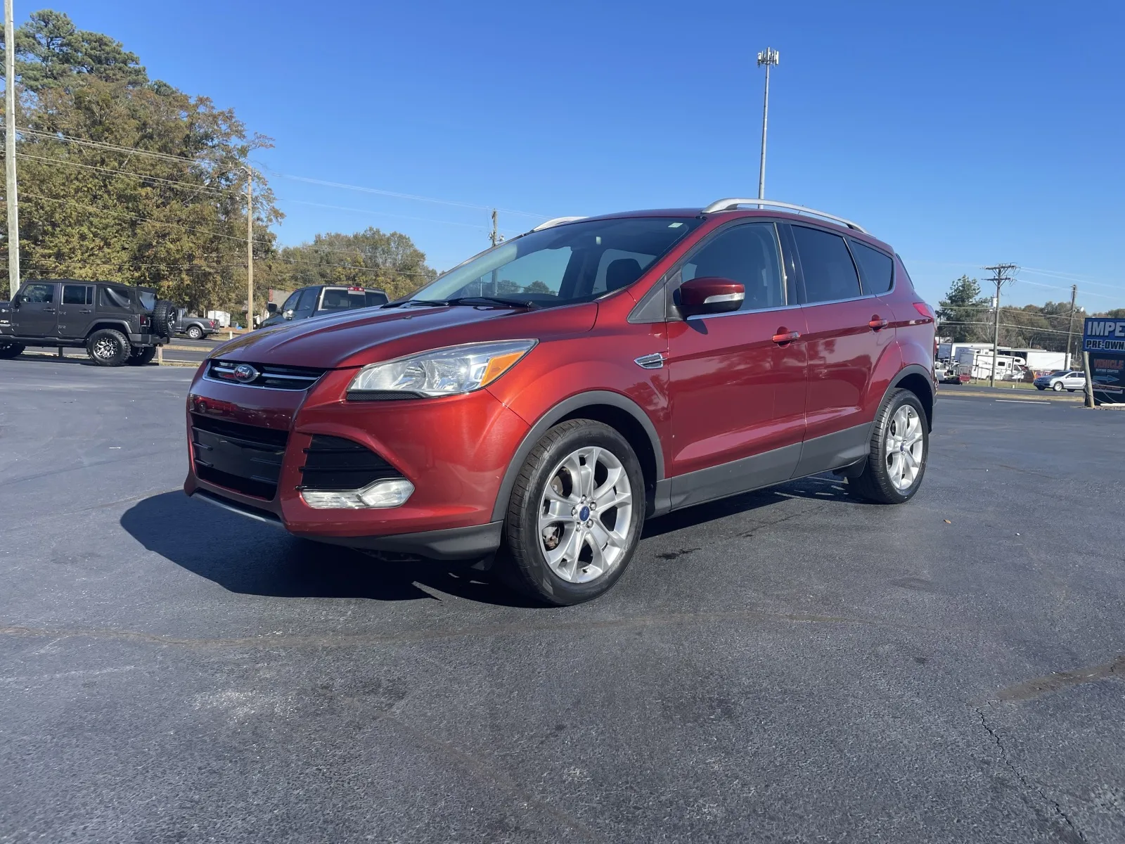 Orange 2015 Ford Escape Titanium for sale in Boiling Springs, SC