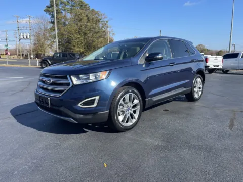 Blue 2017 Ford Edge Titanium for sale in Boiling Springs, SC