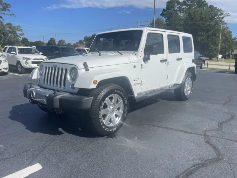 White 2017 Jeep Wrangler Unlimited Sahara for sale in Boiling Springs, SC
