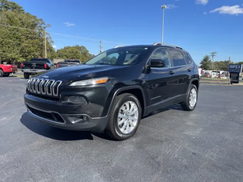 Black 2016 Jeep Cherokee Limited for sale in Boiling Springs, SC