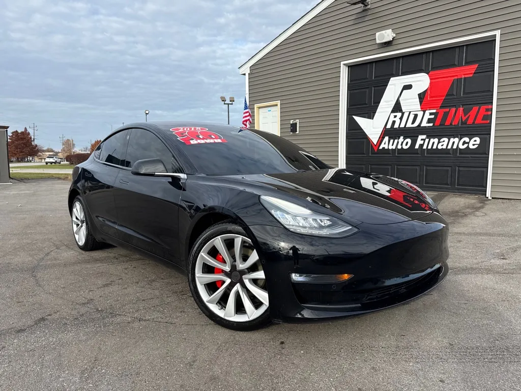 Black 2018 TESLA MODEL 3 LONG RANGE W FULL SELF DRIVING for sale in Crown Point, IN
