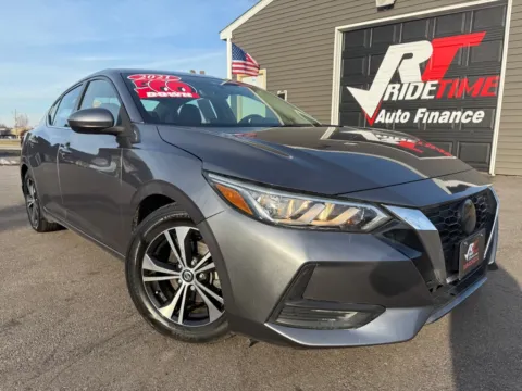 Gray 2021 NISSAN SENTRA SV for sale in Crown Point, IN