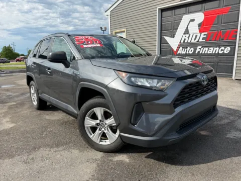 Gray 2021 TOYOTA RAV4 HYBRID LE for sale in Crown Point, IN
