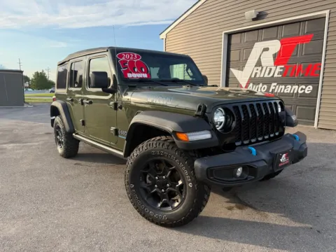Green 2023 JEEP WRANGLER WILLYS 4XE for sale in Crown Point, IN