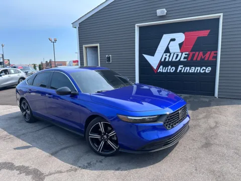 Blue 2023 HONDA ACCORD HYBRID SPORT for sale in Crown Point, IN
