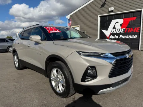 Gray 2021 CHEVROLET BLAZER LT for sale in Crown Point, IN
