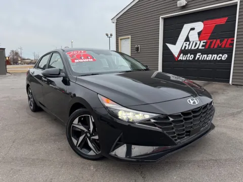 Black 2023 HYUNDAI ELANTRA HYBRID LIMITED for sale in Crown Point, IN