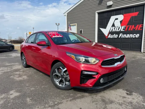 Red 2021 KIA FORTE LXS for sale in Crown Point, IN
