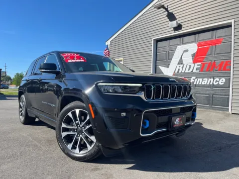 Black 2023 JEEP GRAND CHEROKEE OVERLAND 4XE for sale in Crown Point, IN