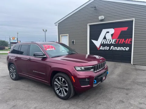 Red 2023 JEEP GRAND CHEROKEE OVERLAND 4XE for sale in Crown Point, IN