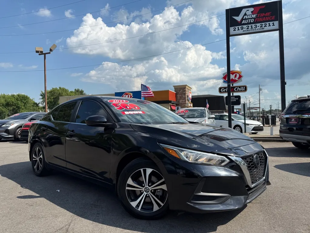 Black 2023 NISSAN SENTRA SV for sale in Crown Point, IN