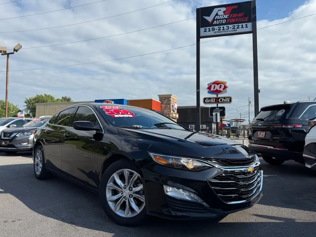 Black 2020 CHEVROLET MALIBU LT for sale in Crown Point, IN
