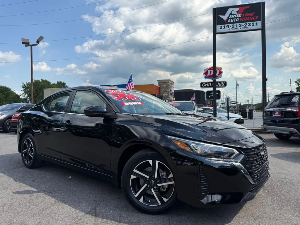 Black 2024 NISSAN SENTRA SV for sale in Crown Point, IN