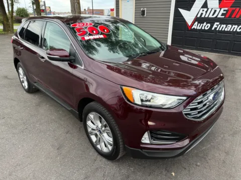 Photos of 2022 FORD EDGE TITANIUM for sale in Crown Point, IN at Ride Time Auto Finance Crown Point