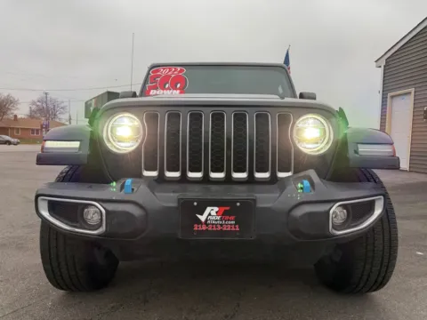 Another view of 2022 JEEP WRANGLER UNLIMI SAHARA 4XE for sale in Crown Point, IN at Ride Time Auto Finance Crown Point