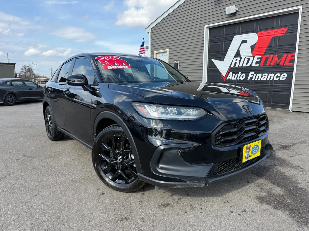 Black 2023 HONDA HR-V SPORT for sale in Crown Point, IN