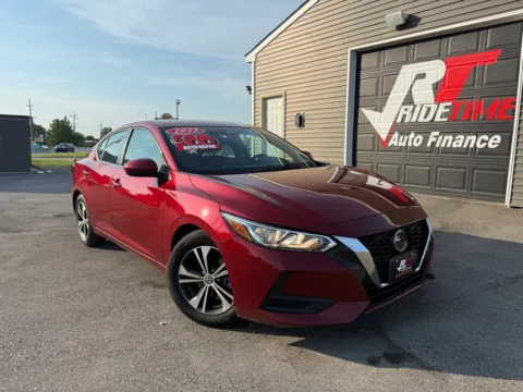 Red 2023 NISSAN SENTRA SV for sale in Crown Point, IN