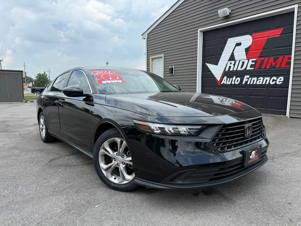 Black 2024 HONDA ACCORD LX for sale in Crown Point, IN