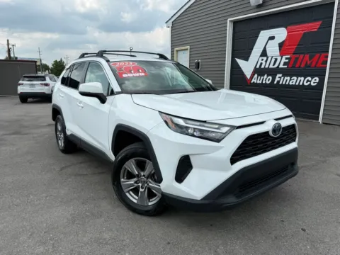 White 2023 TOYOTA RAV4 HYBRID LE for sale in Crown Point, IN