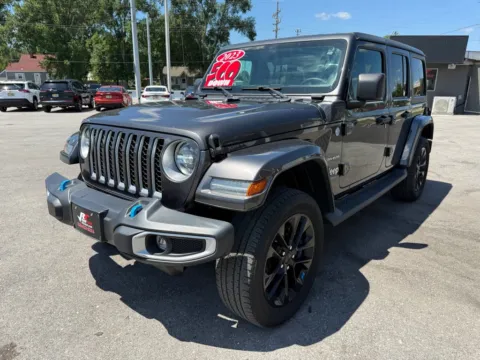 Another view of 2023 JEEP WRANGLER SAHARA 4XE for sale in Crown Point, IN at Ride Time Auto Finance Crown Point