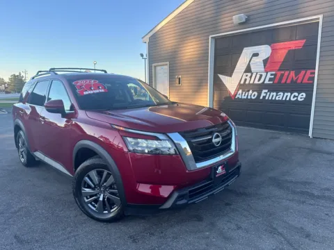 Red 2024 NISSAN PATHFINDER SV for sale in Crown Point, IN