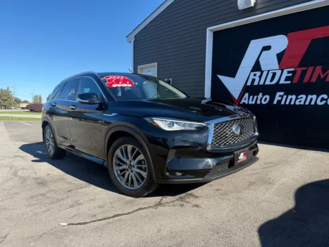 Black 2023 INFINITI QX50 LUXE for sale in Crown Point, IN
