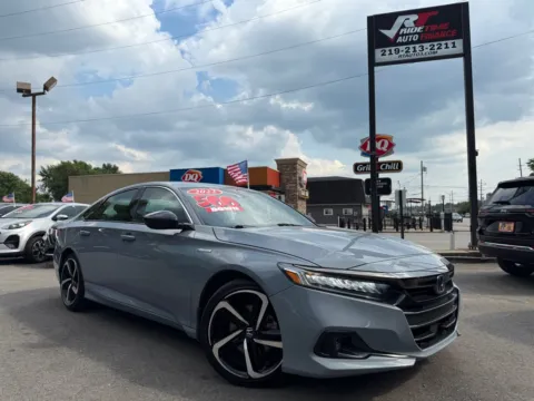 Gray 2022 HONDA ACCORD HYBRID SPORT for sale in Crown Point, IN