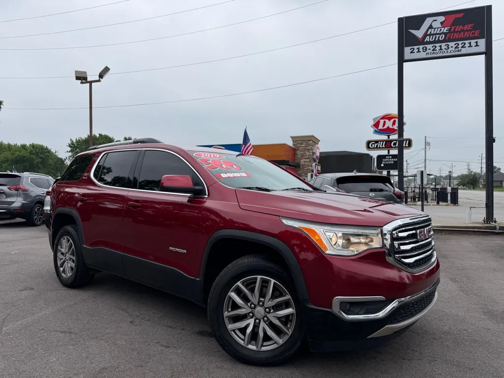 Red 2019 GMC ACADIA SLE-2 for sale in Crown Point, IN