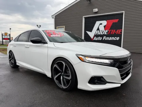 White 2021 HONDA ACCORD SPORT for sale in Crown Point, IN