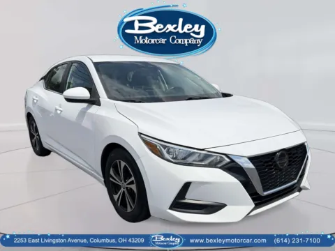 White 2021 Nissan Sentra SV Xtronic CVT for sale in Columbus, OH