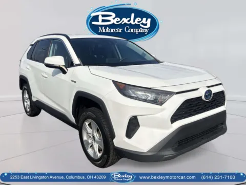 White 2021 Toyota RAV4 Hybrid LE for sale in Columbus, OH