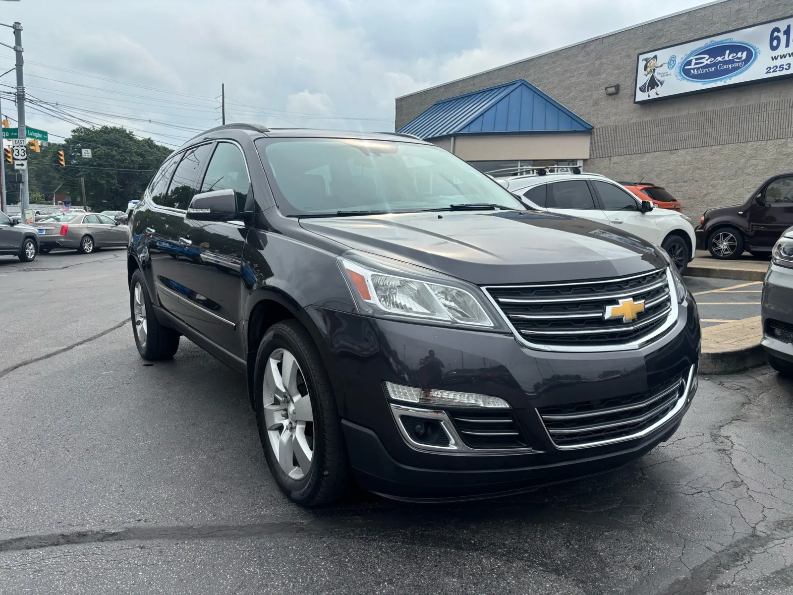 Black 2015 Chevrolet Traverse LTZ for sale in Columbus, OH