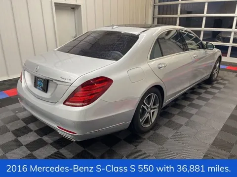 Another view of 2016 Mercedes-Benz S-Class S 550 for sale in Syracuse, NY at Candy Cars