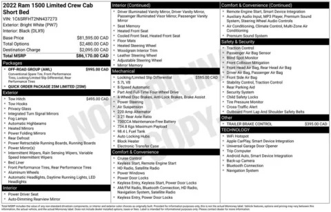 Photos of 2022 Ram 1500 Limited for sale in Syracuse, NY at Candy Cars