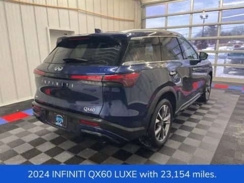 Another view of 2024 INFINITI QX60 LUXE for sale in Syracuse, NY at Candy Cars