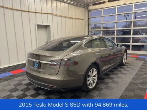 Another view of 2015 Tesla Model S 85D for sale in Syracuse, NY at Candy Cars