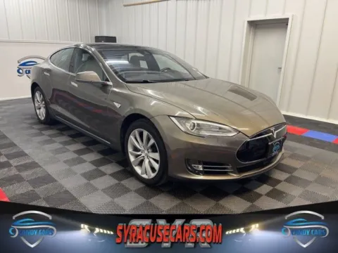 Beige 2015 Tesla Model S 85D for sale in Syracuse, NY