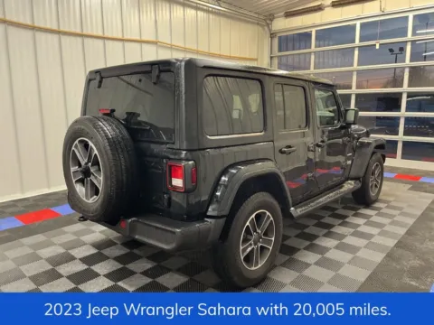 Another view of 2023 Jeep Wrangler Sahara for sale in Syracuse, NY at Candy Cars