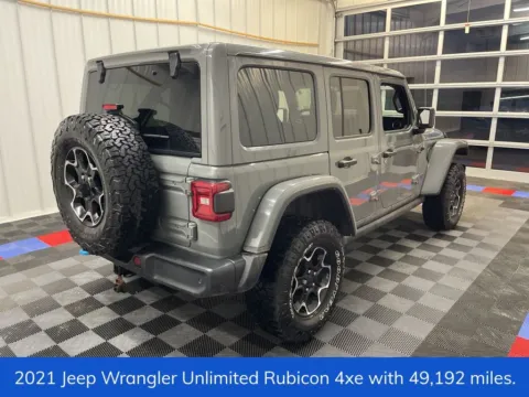 Another view of 2021 Jeep Wrangler Unlimited Rubicon 4xe for sale in Syracuse, NY at Candy Cars