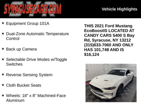 More photos of 2021 Ford Mustang EcoBoost at Candy Cars, NY