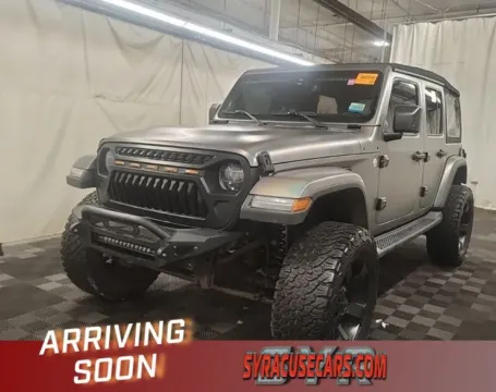 Black 2018 Jeep Wrangler Unlimited Sahara for sale in Syracuse, NY