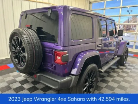 Another view of 2023 Jeep Wrangler Sahara 4xe for sale in Syracuse, NY at Candy Cars
