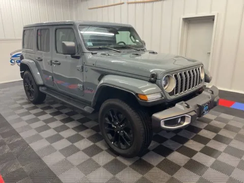 Photos of 2025 Jeep Wrangler Sahara 4xe for sale in Syracuse, NY at Candy Cars