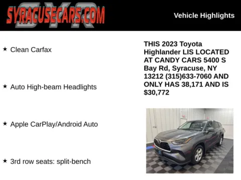 More photos of 2023 Toyota Highlander L at Candy Cars, NY