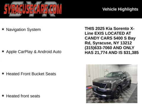 More photos of 2025 Kia Sorento X-Line EX at Candy Cars, NY