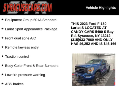 More photos of 2023 Ford F-150 Lariat at Candy Cars, NY