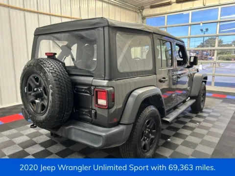 Another view of 2020 Jeep Wrangler Unlimited Sport for sale in Syracuse, NY at Candy Cars