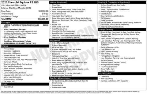 Photos of 2023 Chevrolet Equinox RS for sale in Syracuse, NY at Candy Cars