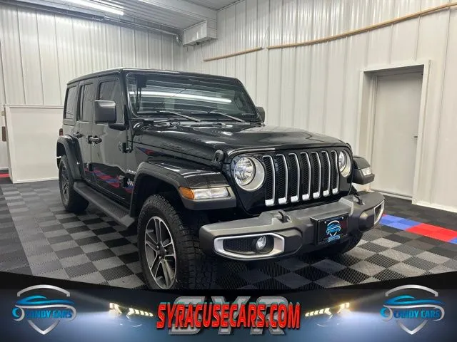 Black 2023 Jeep Wrangler Sahara for sale in Syracuse, NY